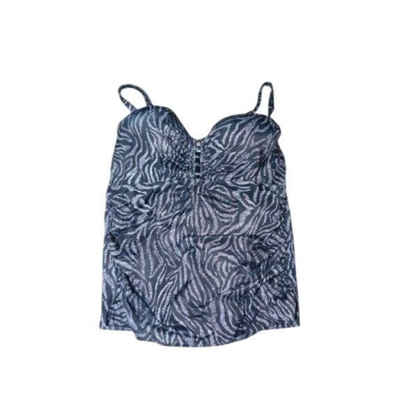 Cacique Size 42DD Plus size Tankini Style Swim top NWT $80 - Picture 1 of 2